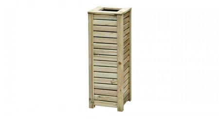 Slatted Planter Square Tall